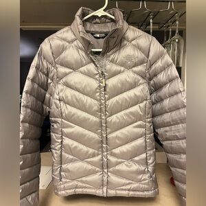 The North Face Silver Puffer Jacket